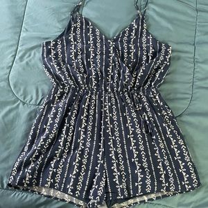 One Clothing Blue and White Romper. SZ XL